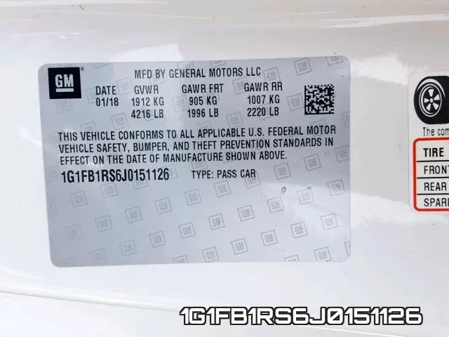 1G1FB1RS6J0151126 фото 2