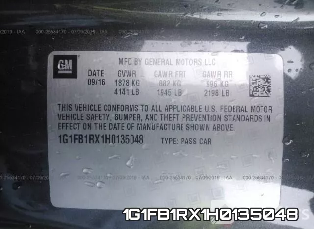 1G1FB1RX1H0135048 фото 10