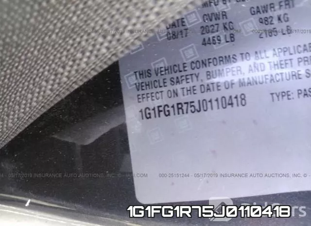 1G1FG1R75J0110418 фото 10