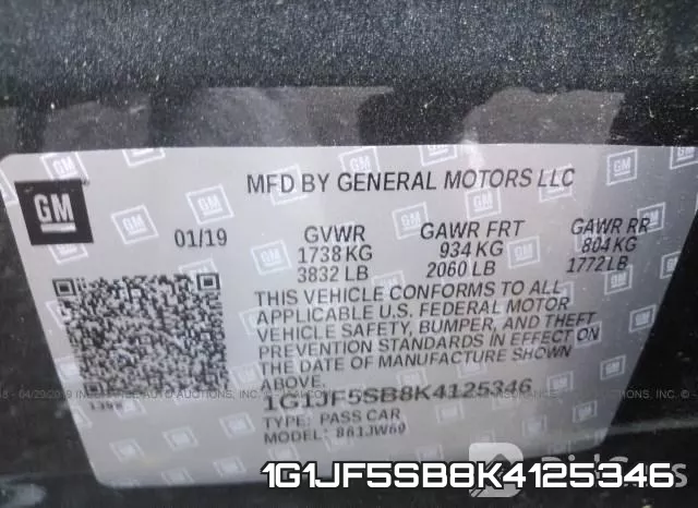 1G1JF5SB8K4125346 фото 10