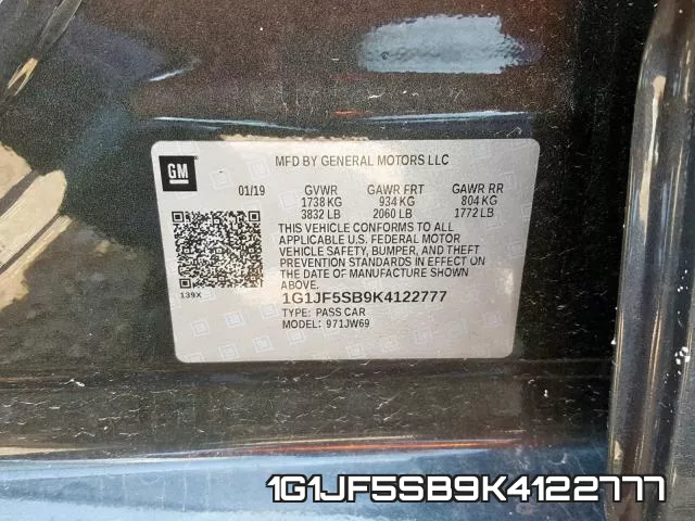 1G1JF5SB9K4122777 фото 2