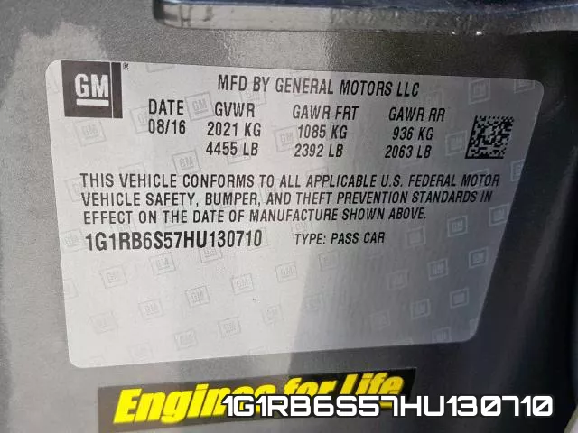 1G1RB6S57HU130710 фото 2