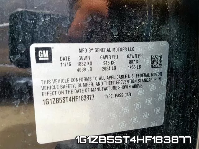 1G1ZB5ST4HF183877 фото 2