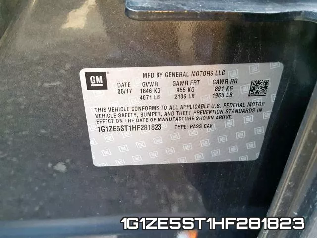 1G1ZE5ST1HF281823 фото 2