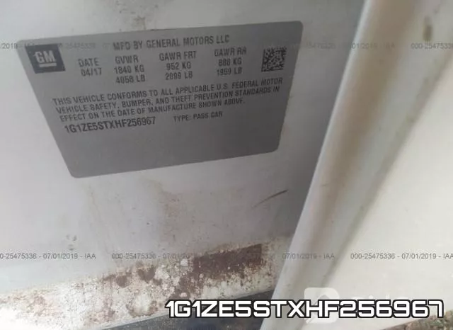 1G1ZE5STXHF256967 фото 10