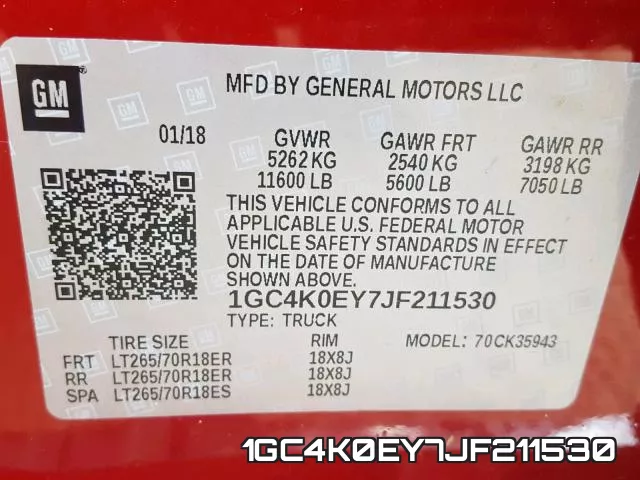 1GC4K0EY7JF211530 фото 2