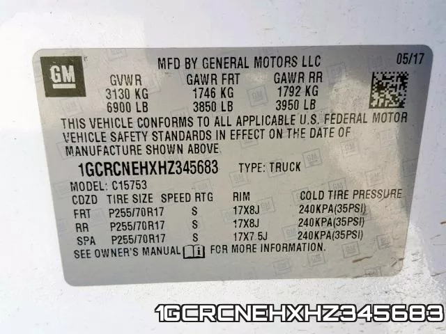 1GCRCNEHXHZ345683 фото 2