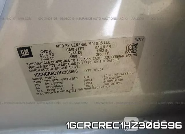1GCRCREC1HZ308596 фото 10