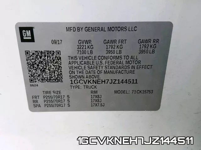 1GCVKNEH7JZ144511 фото 2