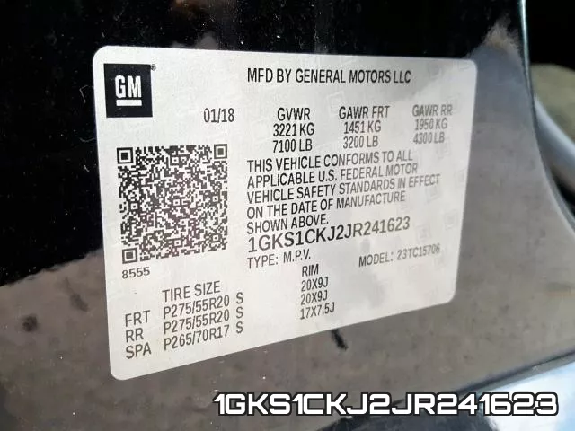 1GKS1CKJ2JR241623 фото 2