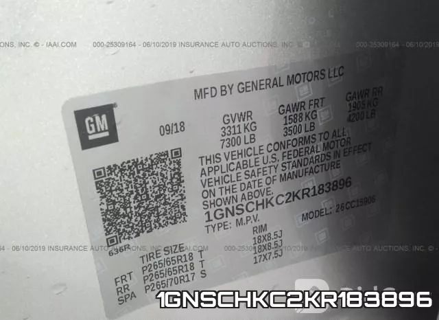 1GNSCHKC2KR183896 фото 10