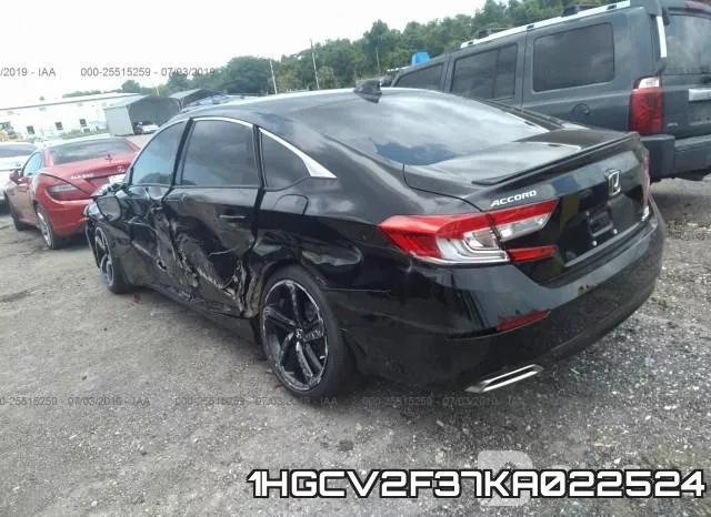 1HGCV2F37KA022524 фото 4