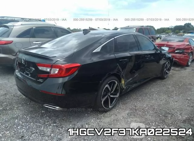 1HGCV2F37KA022524 фото 5