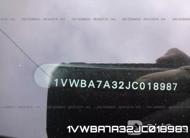 1VWBA7A32JC018987 фото 9