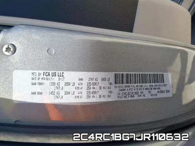 2C4RC1BG7JR110632 фото 2