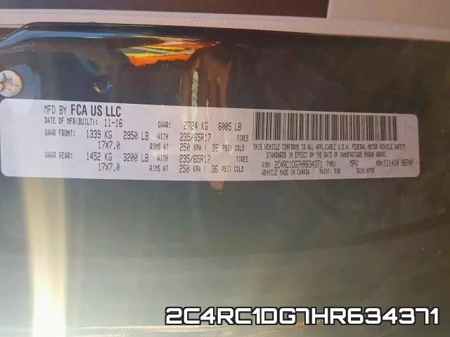 2C4RC1DG7HR634371 фото 2
