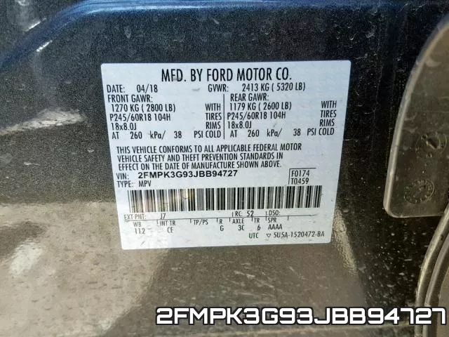 2FMPK3G93JBB94727 фото 2