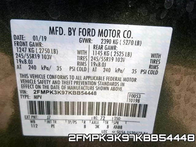 2FMPK3K97KBB54448 фото 2