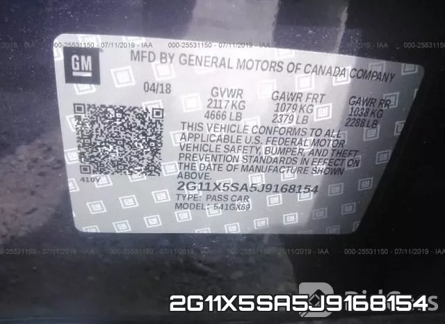 2G11X5SA5J9168154 фото 10