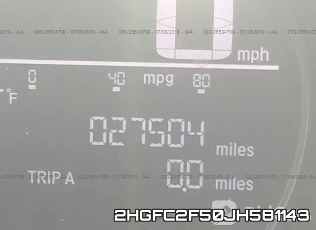 2HGFC2F50JH581143 фото 8