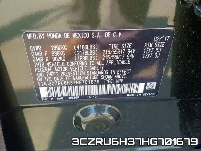 3CZRU6H37HG701679 фото 2