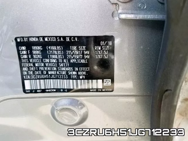 3CZRU6H51JG712233 фото 2