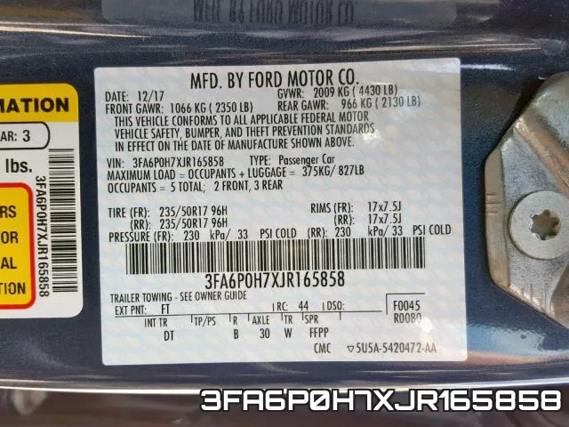 3FA6P0H7XJR165858 фото 2