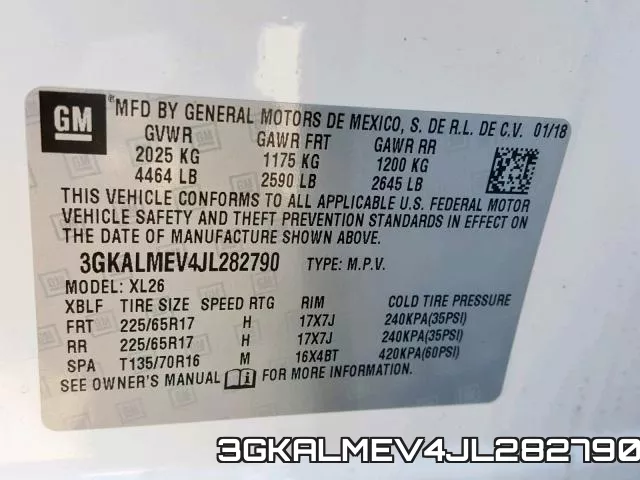 3GKALMEV4JL282790 фото 2