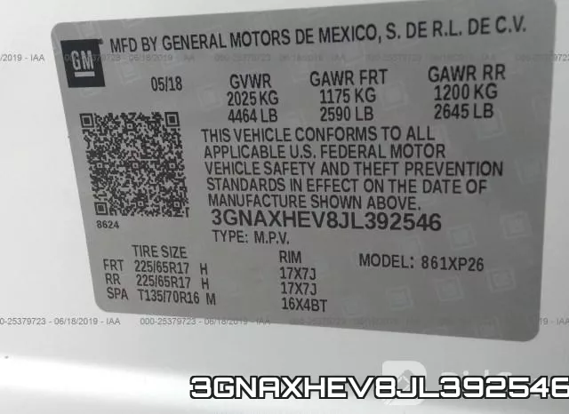 3GNAXHEV8JL392546 фото 10