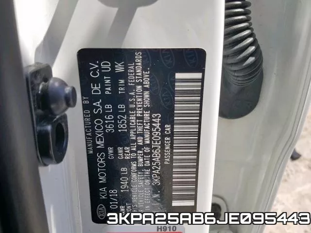 3KPA25AB6JE095443 фото 2