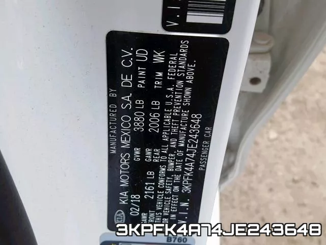 3KPFK4A74JE243648 фото 2