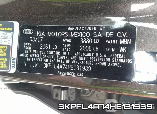 3KPFL4A74HE131939 фото 10