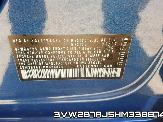 3VW2B7AJ5HM338874 фото 2