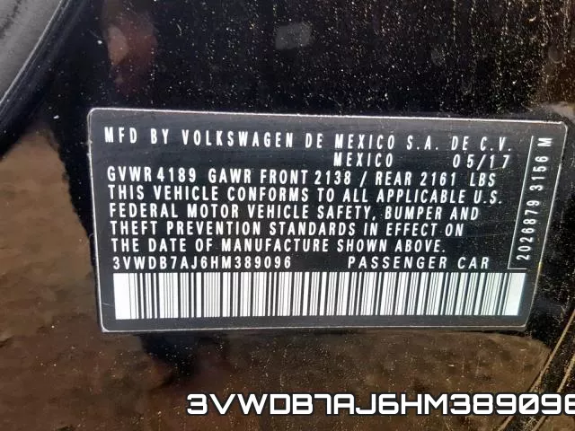 3VWDB7AJ6HM389096 фото 2