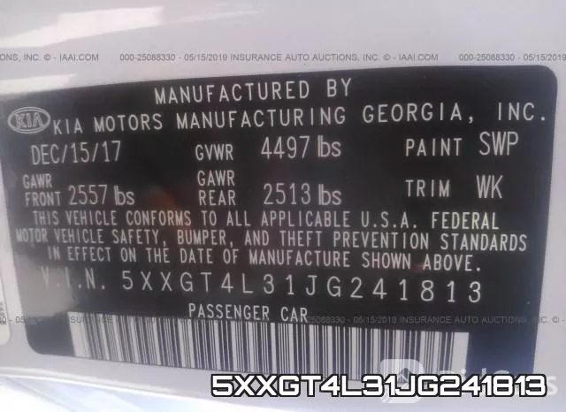 5XXGT4L31JG241813 фото 10