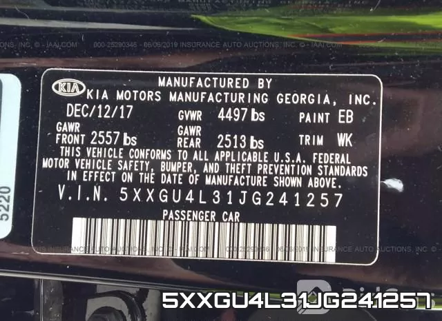5XXGU4L31JG241257 фото 10