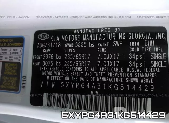 5XYPG4A31KG514429 фото 10