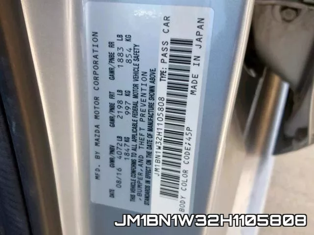 JM1BN1W32H1105808 фото 2