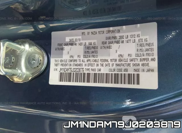 JM1NDAM79J0203879 фото 10
