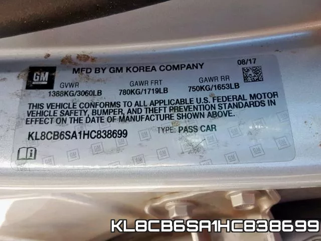 KL8CB6SA1HC838699 фото 2