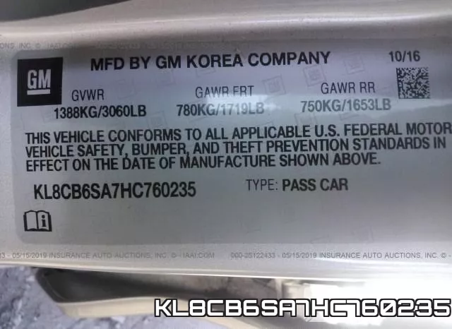 KL8CB6SA7HC760235 фото 10