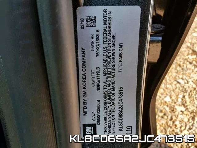 KL8CD6SA2JC473515 фото 2