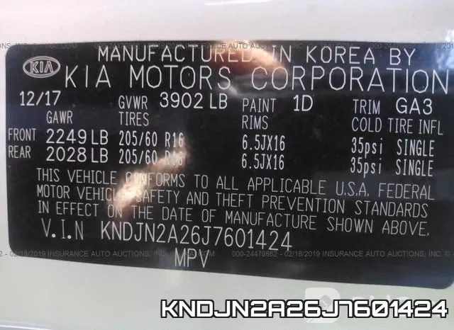 KNDJN2A26J7601424 фото 10
