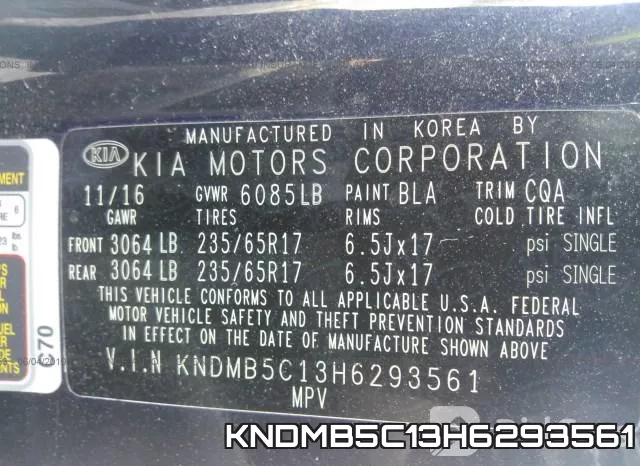 KNDMB5C13H6293561 фото 9