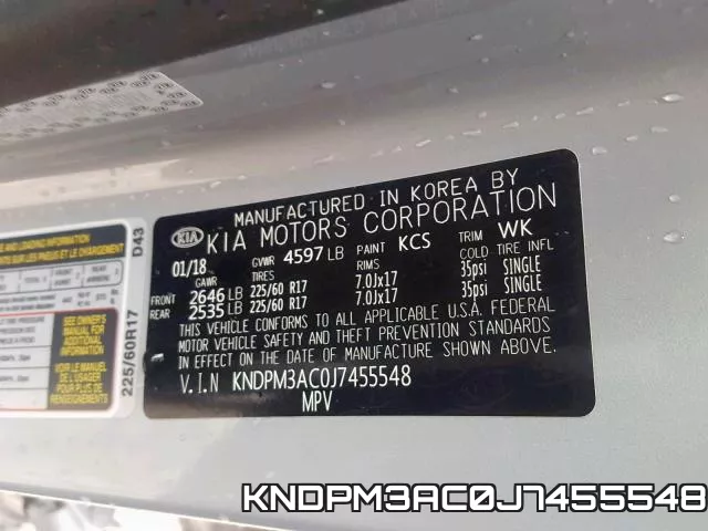 KNDPM3AC0J7455548 фото 2