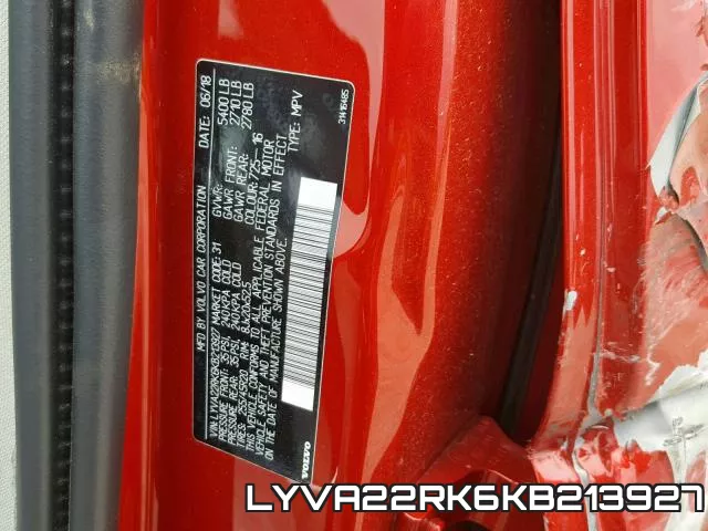LYVA22RK6KB213927 фото 2