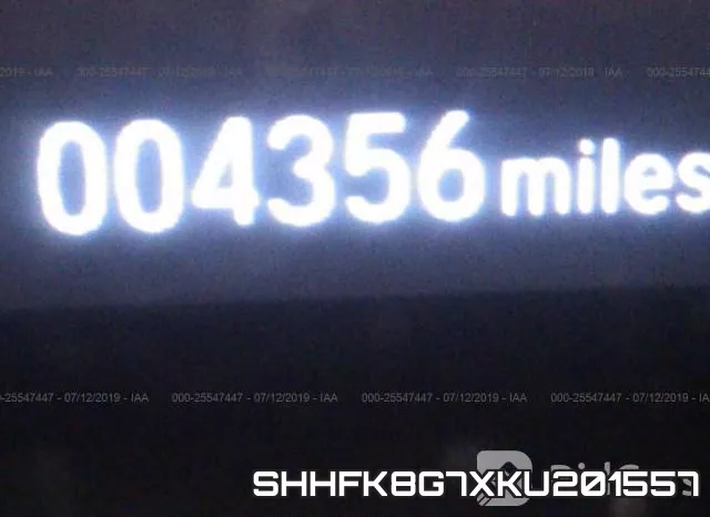 SHHFK8G7XKU201557 фото 7