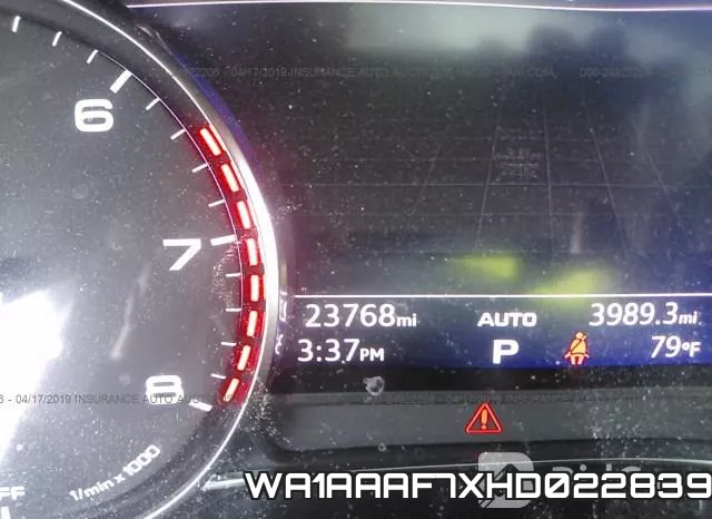 WA1AAAF7XHD022839 фото 8