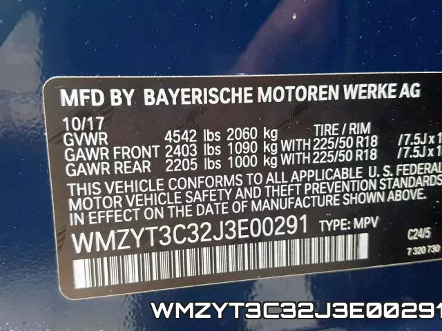 WMZYT3C32J3E00291 фото 2