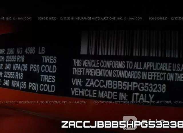 ZACCJBBB5HPG53238 фото 10